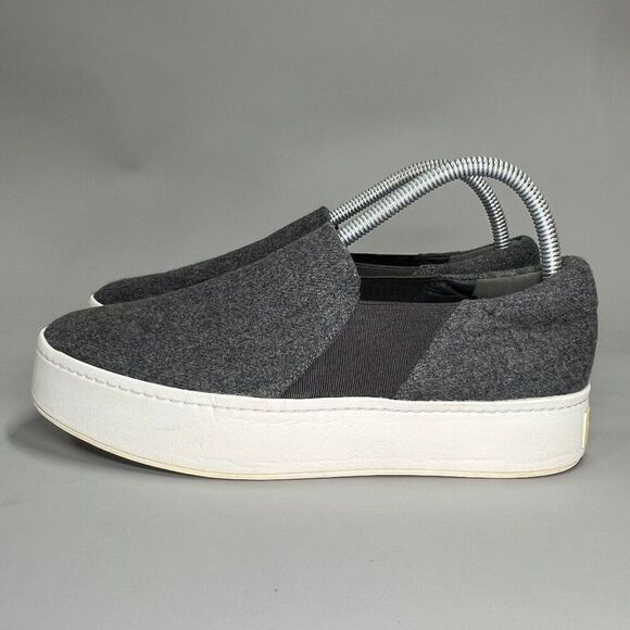 Vince Warren Platform Sneakers Women's Size 8 Gray Slip On Loafers - Picture 4 of 11